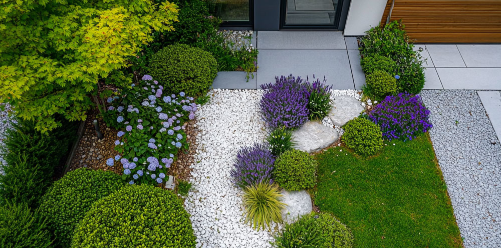 Мульча, гравий в дизайне ландшафта